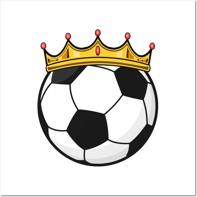 Soccer Crown Queen Wall Art by Markus Schnabel